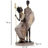 Mauro Ferretti Masai figurenpaar 16,5x11,5x38 cm