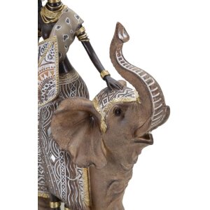 Mauro Ferretti Masai met olifant 22,5x12x32,5 cm