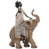 Mauro Ferretti Masai met olifant 22,5x12x32,5 cm