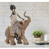 Mauro Ferretti Masai met olifant 22,5x12x32,5 cm