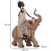 Mauro Ferretti Masai met olifant 22,5x12x32,5 cm