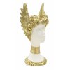 Mauro Ferretti Athena beeld met gevleugelde kroon 15x14,5x32 witgoud