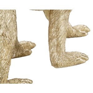 Mauro Ferretti decoratieve aap met baby 29,5x11,5x18,5 goud