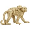 Mauro Ferretti decoratieve aap met baby 29,5x11,5x18,5 goud