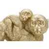 Mauro Ferretti decoratieve aap met baby 29,5x11,5x18,5 goud