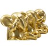 Mauro Ferretti Decoratieve Olifant Set van 3 Niet zien horen spreken 15,5x20,5 goud