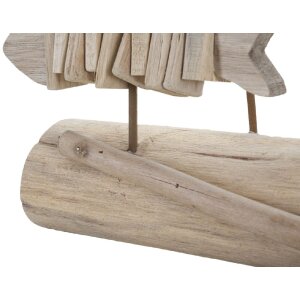 Mauro Ferretti decoratieve sculptuur vis 37x10x24 naturel