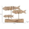 Mauro Ferretti decoratieve sculptuur vis 37x10x24 naturel