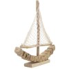Mauro Ferretti decoratieve zeilboot 45x7x45 naturel