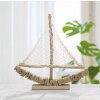 Mauro Ferretti decoratieve zeilboot 45x7x45 naturel