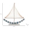 Mauro Ferretti decoratieve zeilboot 45x7x45 multicolour