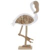 Mauro Ferretti decoratieve flamingo 31x9x56 wit naturel