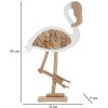 Mauro Ferretti decoratieve flamingo 31x9x56 wit naturel
