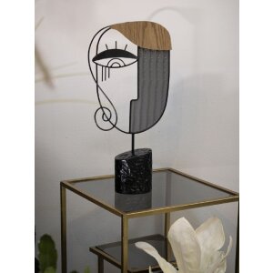 Mauro Ferretti sculptuur Picassy 24x8.5x49 zwart naturel
