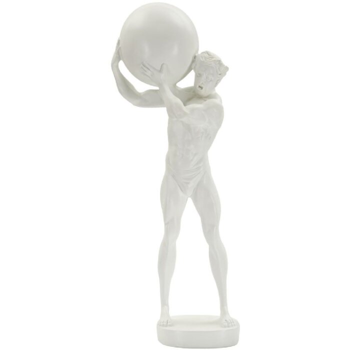 Mauro Ferretti sculptuur Atlas 18x12.5x50 wit