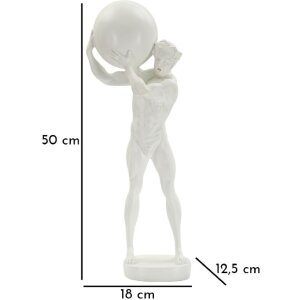 Mauro Ferretti sculptuur Atlas 18x12.5x50 wit