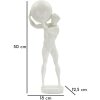 Mauro Ferretti sculptuur Atlas 18x12.5x50 wit