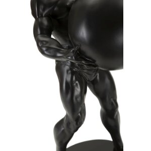 Mauro Ferretti beeld Atlas 18,5x20,5x43,5 cm zwart