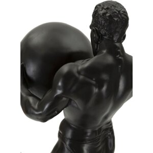 Mauro Ferretti beeld Atlas 18,5x20,5x43,5 cm zwart