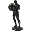 Mauro Ferretti beeld Atlas 18,5x20,5x43,5 cm zwart