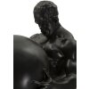 Mauro Ferretti beeld Atlas 18,5x20,5x43,5 cm zwart