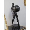 Mauro Ferretti beeld Atlas 18,5x20,5x43,5 cm zwart