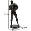 Mauro Ferretti beeld Atlas 18,5x20,5x43,5 cm zwart
