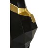 Mauro Ferretti decoratief beeldje hond Ory met dienblad 30x64x91 cm zwart goud