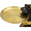 Mauro Ferretti decoratief beeldje hond Ory met dienblad 30x64x91 cm zwart goud
