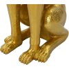 Mauro Ferretti decoratieve sculptuur hond Pit met dienblad 30x64x91 cm goud