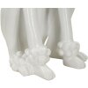 Mauro Ferretti decoratieve sculptuur poedel zittend 20x26x61 cm wit