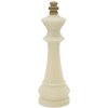 Mauro Ferretti decoratief beeldje schaakkoning Quarzy Ø13x41 cm witgoud