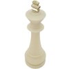Mauro Ferretti decoratief beeldje schaakkoning Quarzy Ø13x41 cm witgoud