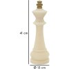 Mauro Ferretti decoratief beeldje schaakkoning Quarzy Ø13x41 cm witgoud