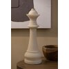 Mauro Ferretti decoratief beeldje schaakkoningin Quarzy Ø12x36 cm witgoud