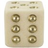 Mauro Ferretti Quarzy kubus 12x12x12 cm witgoud