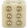 Mauro Ferretti Quarzy kubus 8x8x8 cm witgoud
