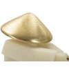 Mauro Ferretti decoratief beeldje Samurai Toku Quarzy 34x12x30 cm witgoud