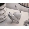 Mauro Ferretti decoratief beeldje Sparky kat 17,5x9x26 cm zilver