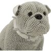 Mauro Ferretti Decoratief buldog beeldje Sparky 17x11x14 cm zilver