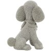 Mauro Ferretti decoratief beeldje poedel hond Sparky 14,5x10x19 cm zilver