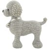 Mauro Ferretti decoratief beeldje poedel hond Sparky 15x9.5x15 cm zilver