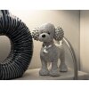 Mauro Ferretti decoratief beeldje poedel hond Sparky 15x9.5x15 cm zilver