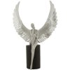 Mauro Ferretti decoratiefiguur engel Sparky 24x8x34 cm zilver zwart