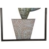 Mauro Ferretti wanddecoratie cactus lijst 31x2,5x90 cm groen lichtblauw