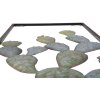 Mauro Ferretti wanddecoratie cactus lijst 31x2,5x90 cm groen lichtblauw