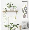 Mauro Ferretti wanddecoratie cactus lijst 31x2,5x90 cm groen lichtblauw
