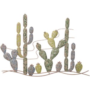 Mauro Ferretti wanddecoratie cactus 90x2,5x64 cm multicolour