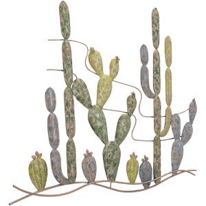 Mauro Ferretti wanddecoratie cactus 90x2,5x64 cm multicolour