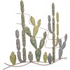 Mauro Ferretti wanddecoratie cactus 90x2,5x64 cm multicolour